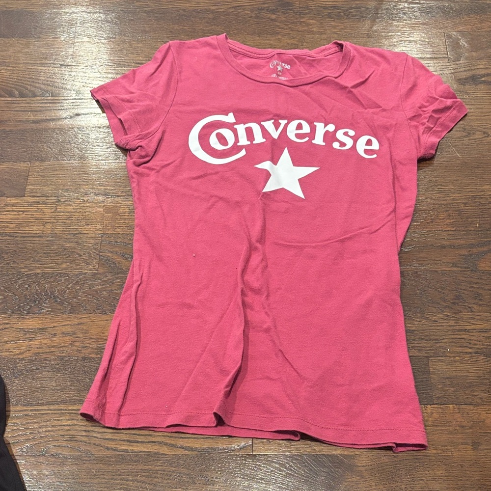 Converse Fuchsia Tee with Logo